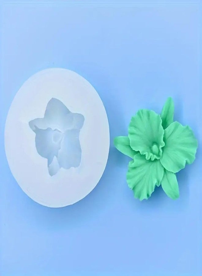 Skytail Peony Orchid Flower Silicone Candle Mould for Chocolate Fondant Candy Cake Decoration Cupcake Topper Jelly Dessert Wax Melts Soap Bath Bomb Floral Carnation Resin Craft Jewelry Mold - Image 3